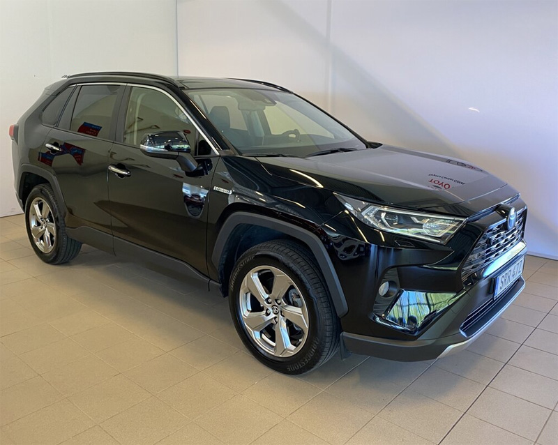 Svart Toyota RAV Hybrid AWD Executive stulen i Göteborg