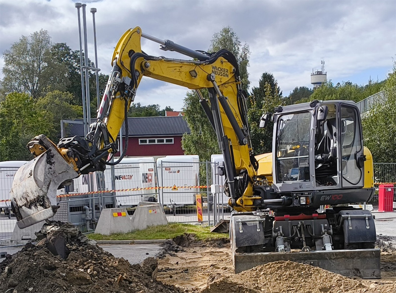 Wacker Neuson EW 100 stulen i Tumba