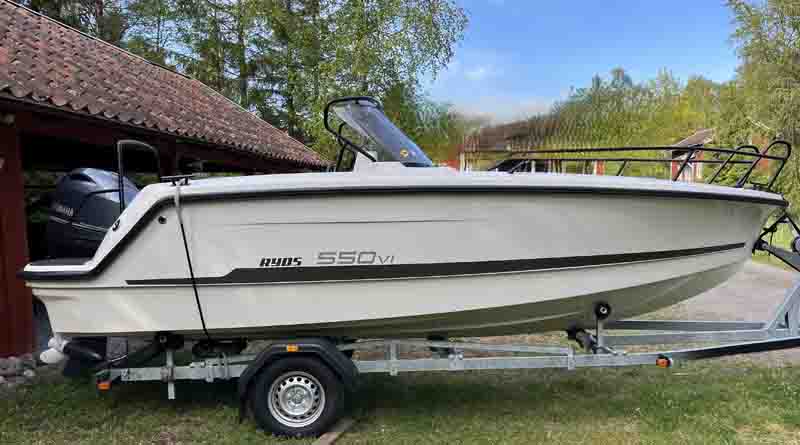 Ryds 550 VI Sport med 100 hk Yamaha stulen på Lidingö, Stockholm 