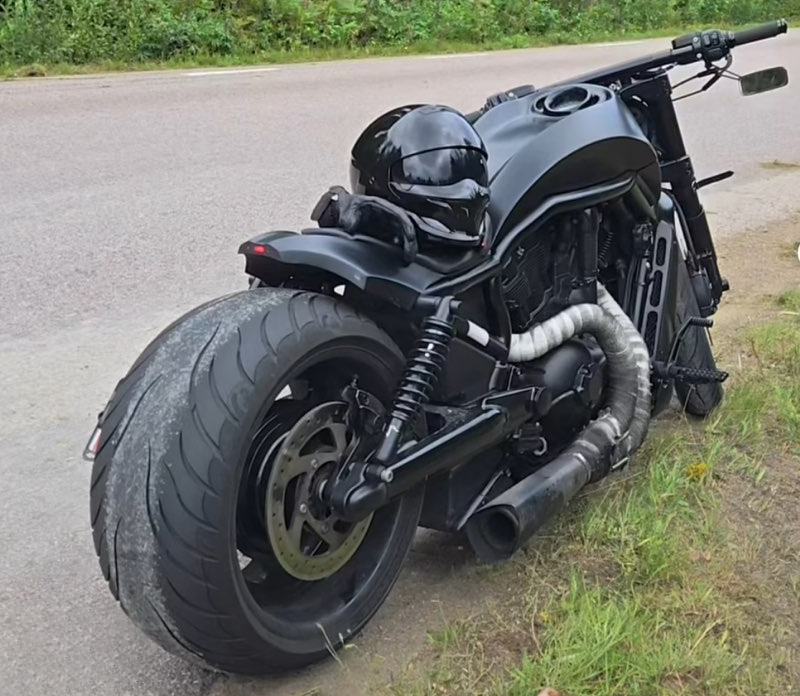 Svart Harley Davidson VRSCR V-Rod Night Rod Special stulen på Hammarö, Karlstad