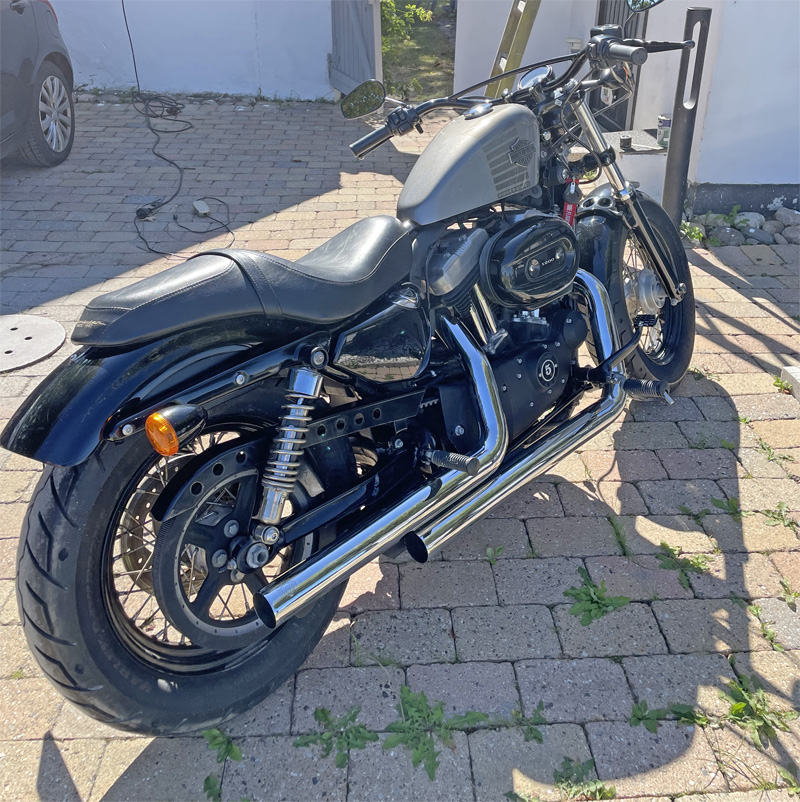Harley Davidson XL 1200X Fourty Eight stulen i Viken norr om Helsingborg