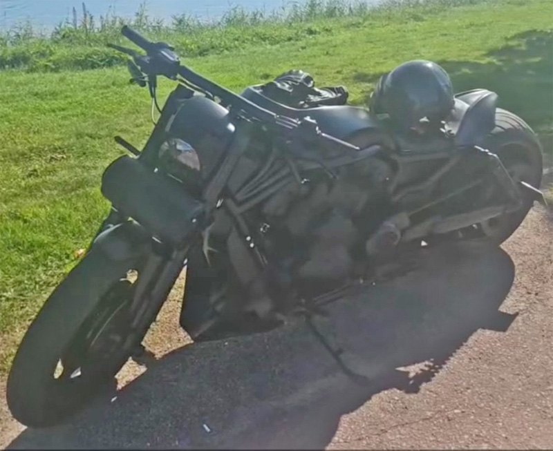 Svart Harley Davidson VRSCR V-Rod Night Rod Special stulen på Hammarö, Karlstad