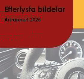 Fortsatt minskning av bildelsstölder 2025-viss ökning av katalysatorstölder i slutet av året